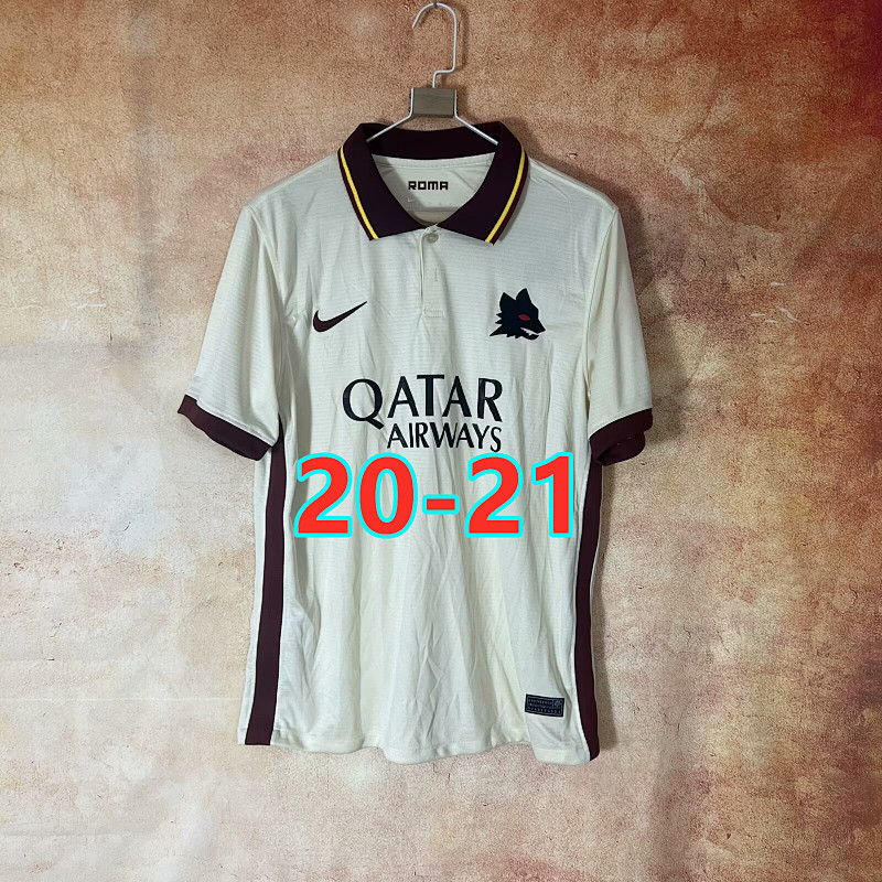 20-21 Roma Away Retro Jersey S-2XL