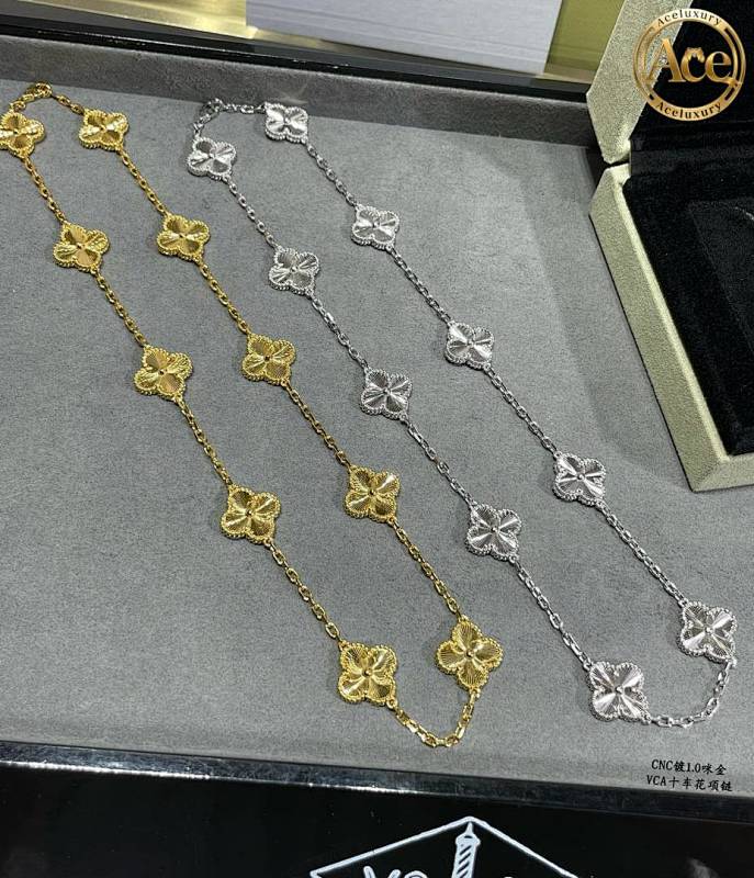 Premium Ten-Carve Four-Leaf Clover Necklace