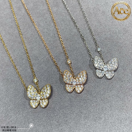 Premium Full Diamond Butterfly Necklace