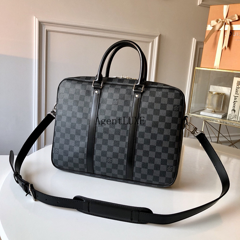 Voyage N41478 Damier Graphite Porte-Documents Voyage 37 30 7cm
