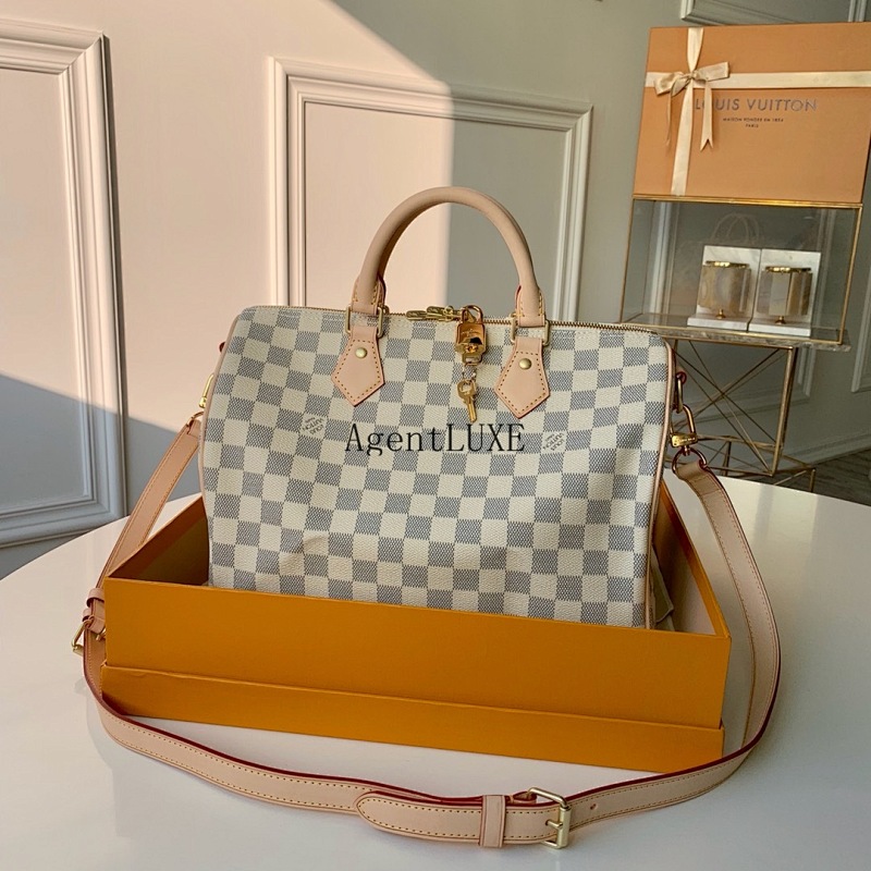 Louis Vuitton Damier Ebène Speedy30 . 30 21 17