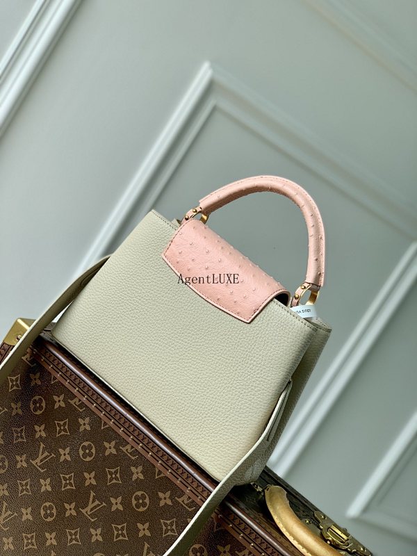 Louis Vuitton Capucines Taurillon LV Size 27 18 9cm