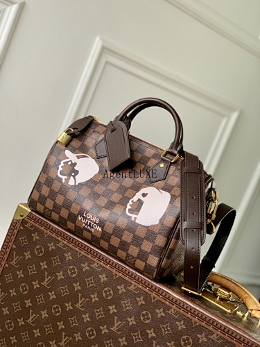 Speedy 25 Bandoulière Damier Phriendship Pharrell Williams Nigo Damier Ebene Nigo