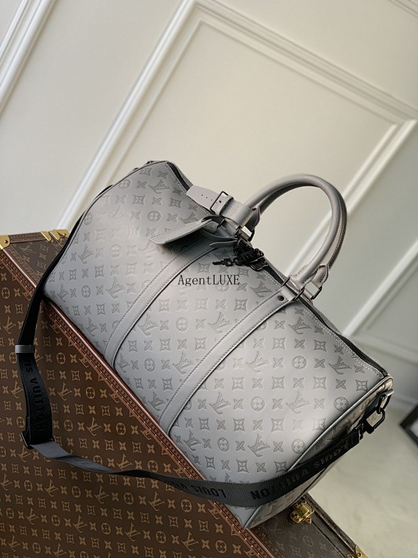 Louis Vuitton Keepall Monogram Shadow Monogram 50 X 29 X 23