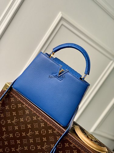Louis Vuitton Capucines Taurillon LV Size 27 18 9cm