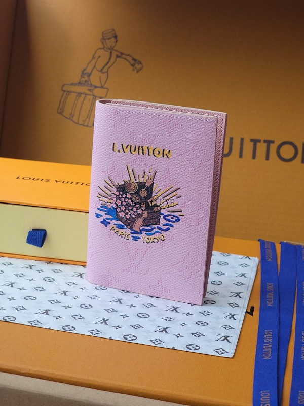 Louis Vuitton Passport Holder Pink