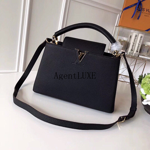 Louis Vuitton Capucines Taurillon Monogram LV 27 21 9cm