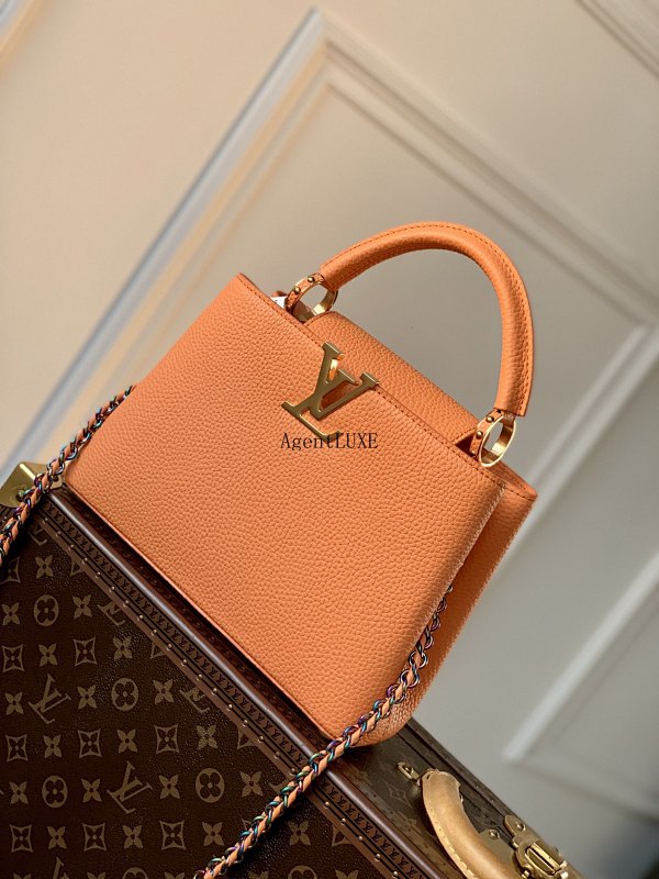 Louis Vuitton Capucines Mini LV Taurillon Size 27 18 9cm