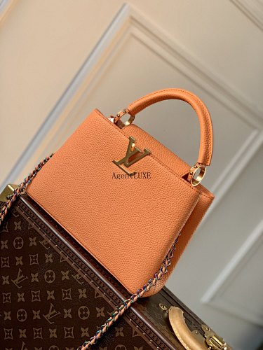 Louis Vuitton Capucines Mini LV Taurillon Size 27 18 9cm