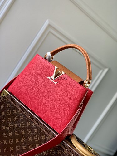 Louis Vuitton Capucines Mini Taurillon LV Size 31.5 20 11cm