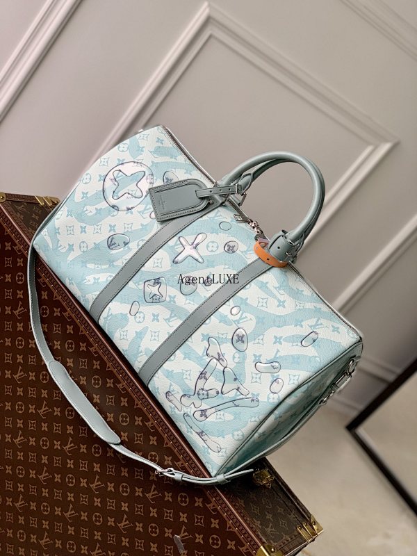 Louis Vuitton Keepall Bandoulière 50 Monogram Aquagarden Monogram LV Monogram 50.0 X 29.0 X 23.0