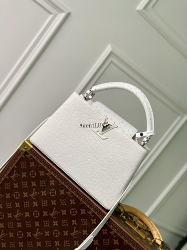 Louis Vuitton Capucines Taurillon LV Size 31.5 20 11cm