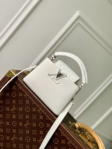 Louis Vuitton Capucines Taurillon LV Size 21 14 8cm