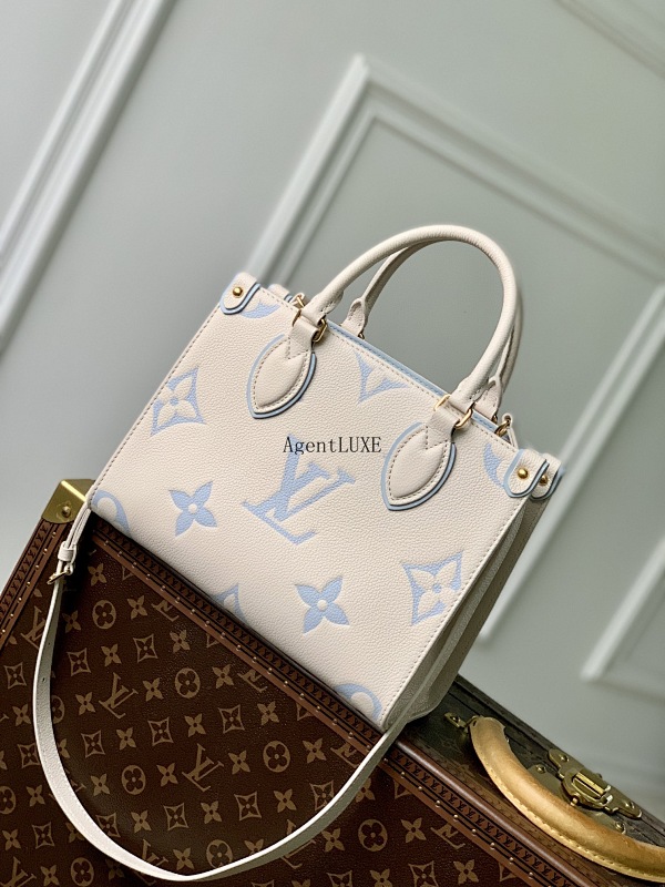 Louis Vuitton Onthego Tote Sac Plat Giant Monogram Empreinte IPad Mini Size 25x19x11.5cm