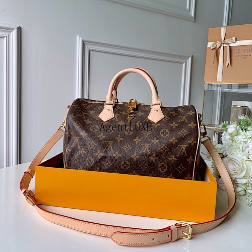Louis Vuitton Damier Ebène Speedy30 . 30 21 17
