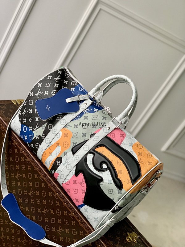 Louis Vuitton Keepall Bandouliere45 Monogram LV Portrait Monogram 45 27 20 Cm