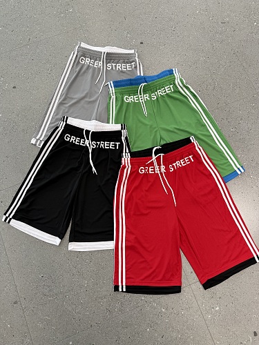 Color-block Faux-layered Shorts