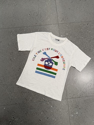 Rainbow Inverted Skull Short-Sleeve T-Shirt