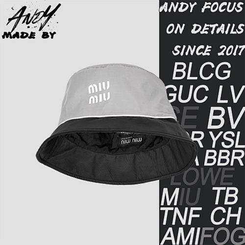 Miu Miu Dual Tone Fisherman Hat A Dazzling Item In The Fashion Industry
