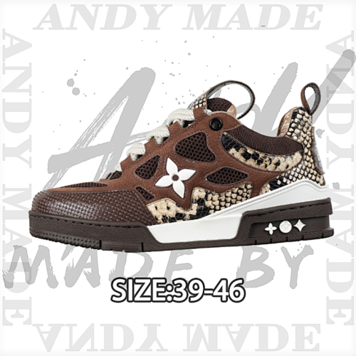 Louis Vuitton C7 Custom Animal Leather Shoes With Swarovski Crystals