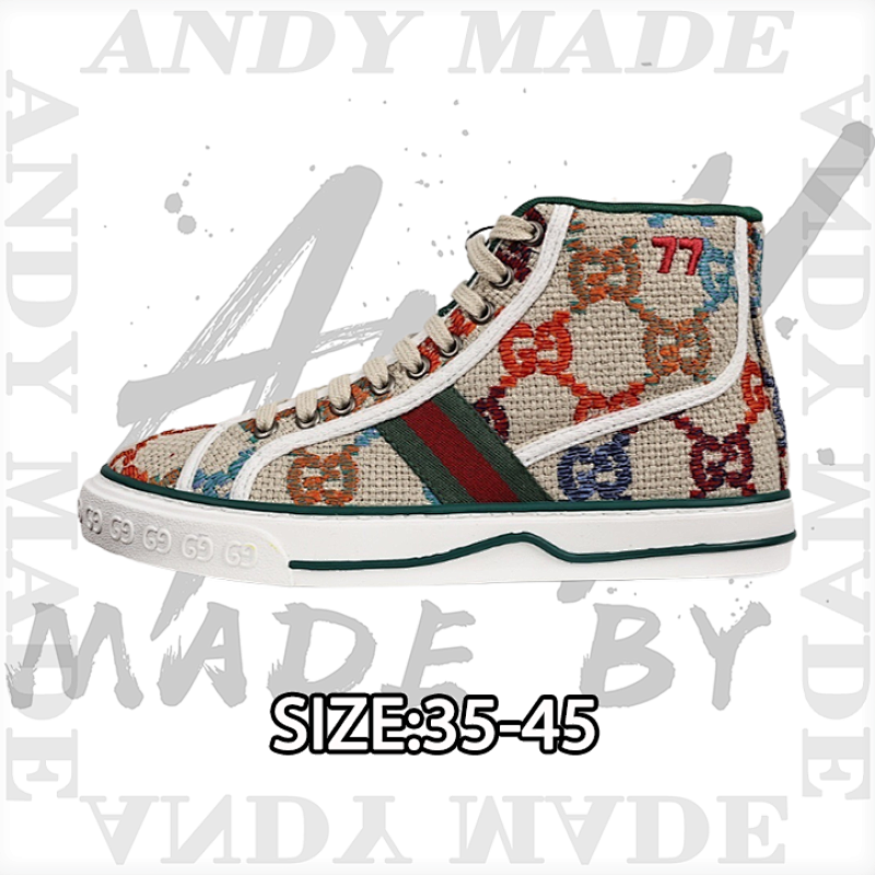 Tennis Print Sneaker Gucci Canvas Shoes Series Full Gif
