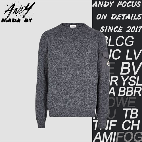Spliced Casual Long-sleeved Crew Neck Sweater