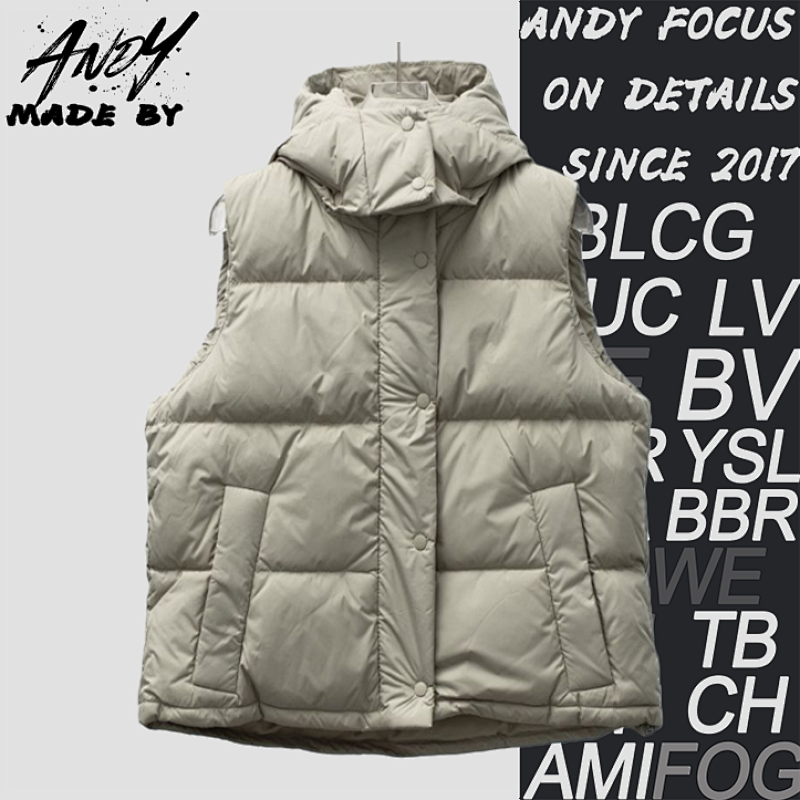 Puff Pastry Four-Patch Hooded Vest
