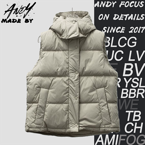 Puff Pastry Four-Patch Hooded Vest