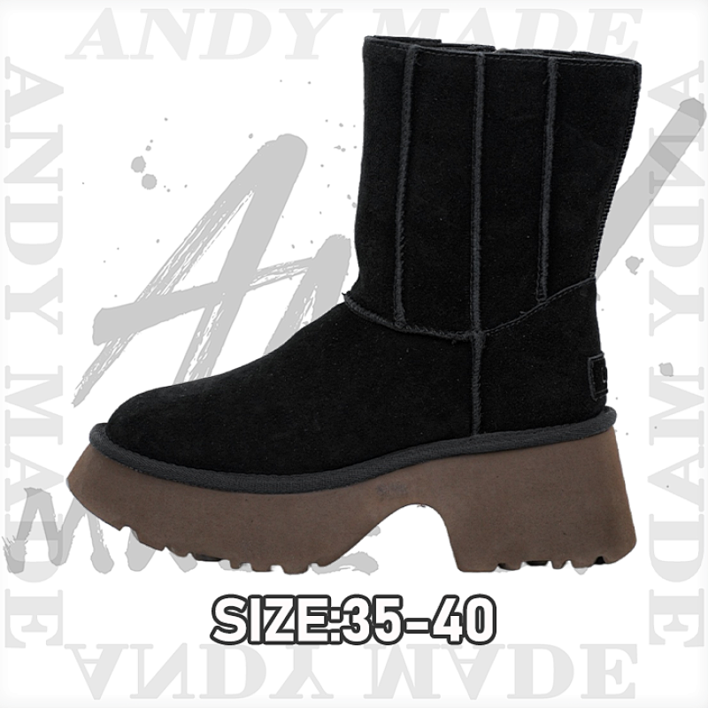 Murloc Platform Pencil Boots Black