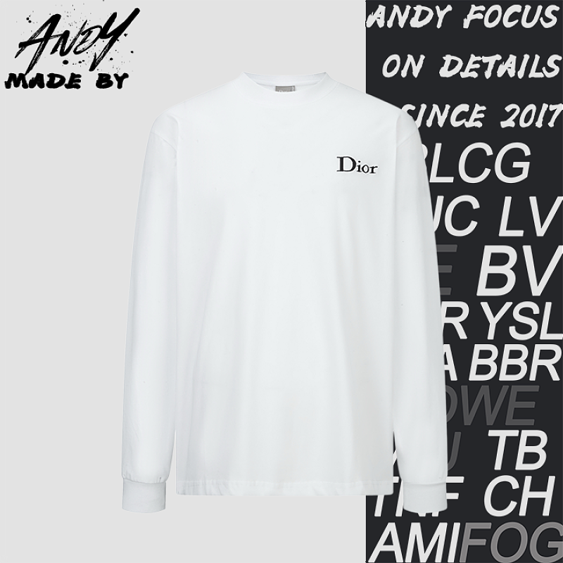 Dior Letter Embroidered Logo Sweatshirt