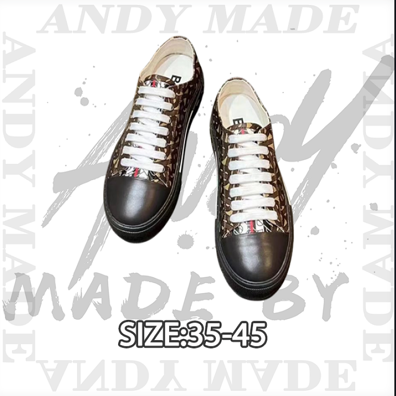 Burberry Retro Plaid Cotton Sneakers