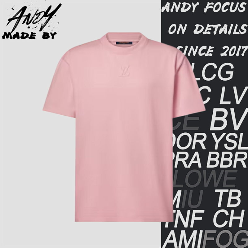 Short-Sleeve T-Shirt With Embossed Logo Pink