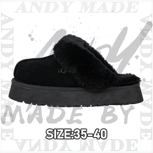 Star Slippers 3-layer Thick Sole Snow Boots Women's Black