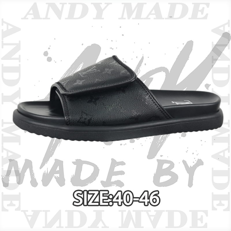Louis Vuitton Men's Velcro Slip-on Sandals