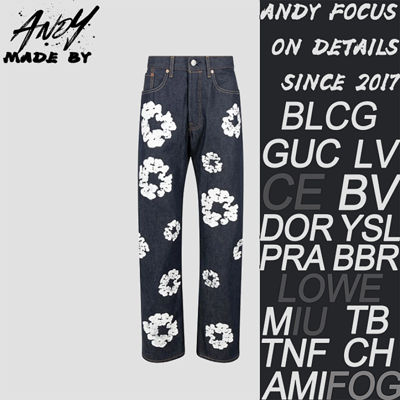 Cotton Denim Trousers