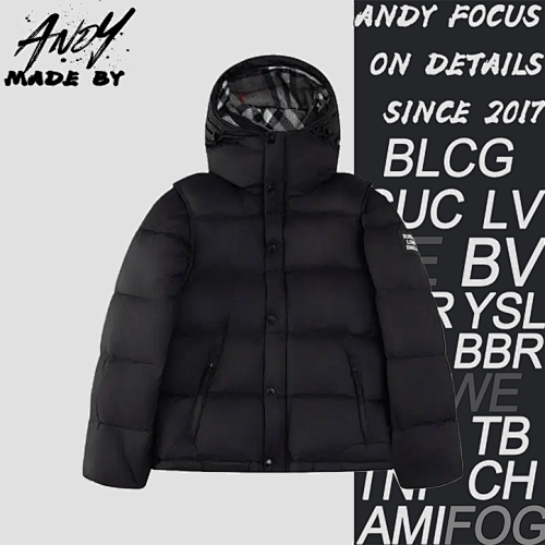 Burberry Detachable Sleeve Hooded Down Jacket
