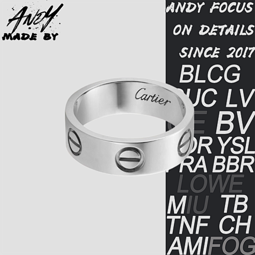 C Wide Diamond Free Ring In White Gold