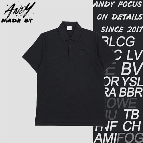 Bbr Small BT Embroidered Polo Short-Sleeve T-Shirt - Black