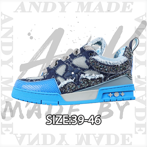 Louis Vuitton C7 Custom Animal Leather Shoes With Swarovski Crystals