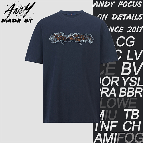 Washed Denim Logo Short-Sleeve T-Shirt