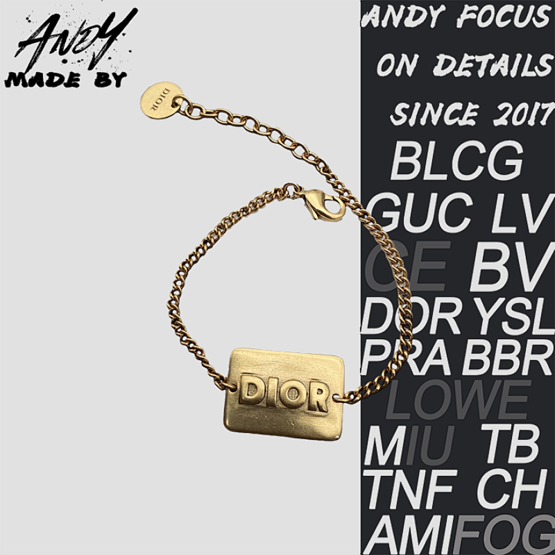 Square Letter Logo Bracelet