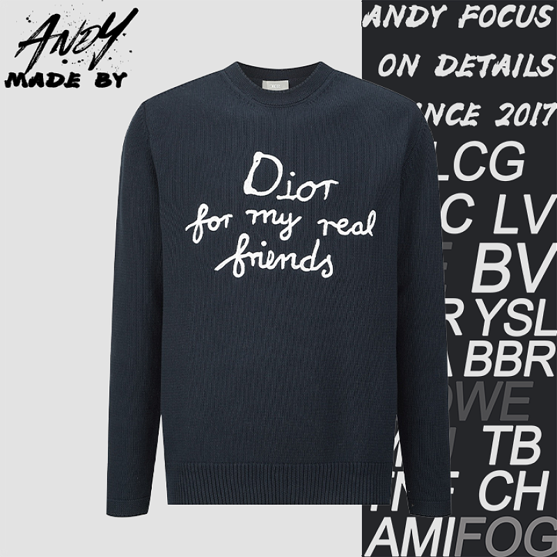Dior Friends Embroidered Knit Pullover