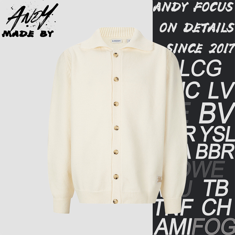 Burberry Equestrian Jacquard Logo Cardigan
