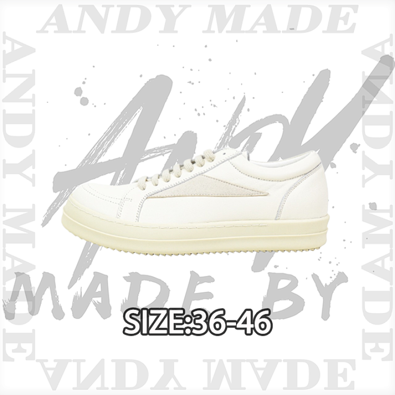 Rick Owens Low-top Ivory White
