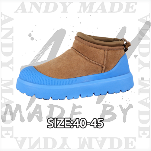 Ugg Second Generation Mid-calf Series Blue 4cm Thick Sole