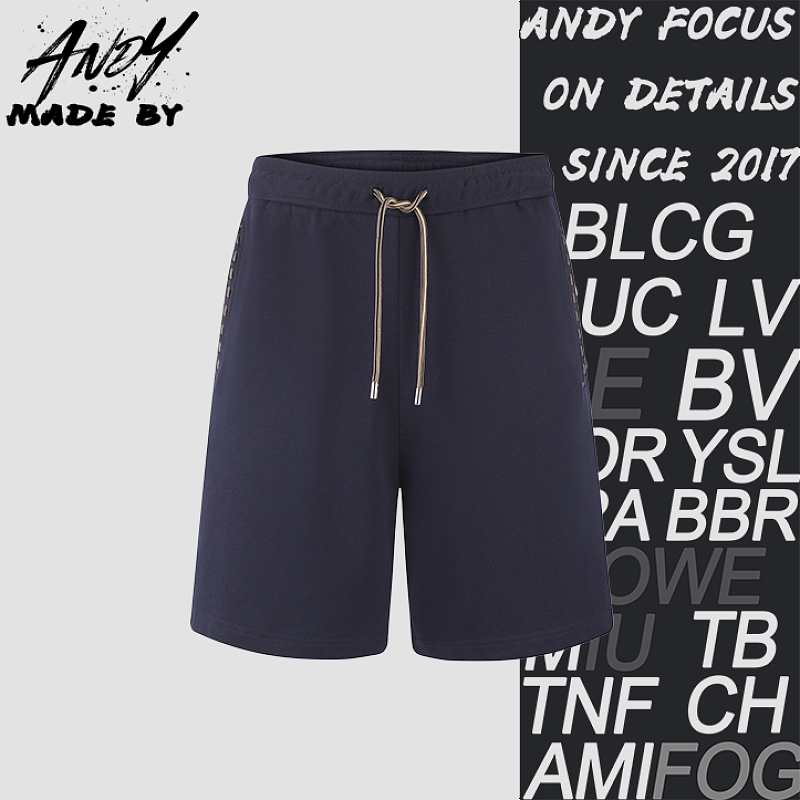 Cotton Leather Patch Logo Bermuda Shorts