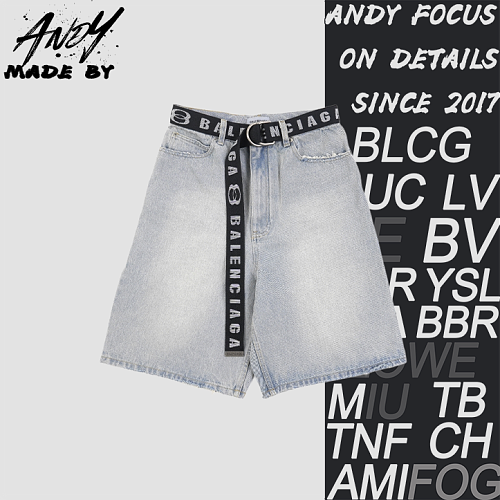 Belted Cropped Shorts