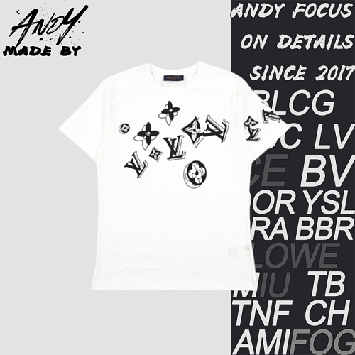 Louis Vuitton 1v Sketch Monogram Print Short-sleeved Shirt