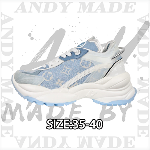 Louis Vuitton Run 55 Round-toe Lace-up Low-top Sports Casual Shoes For Women