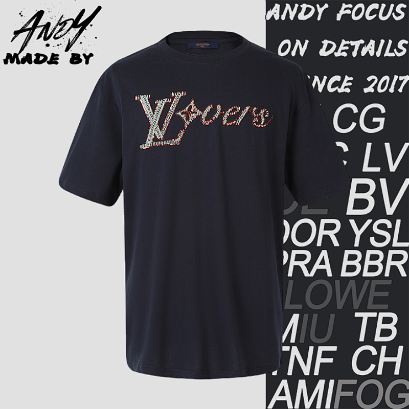Louis Vuitton L V Letter Short-sleeved T-shirt